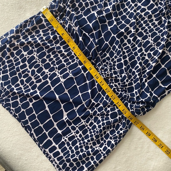 Cache navy white halter mini dress with metal choker - Picture 10 of 12